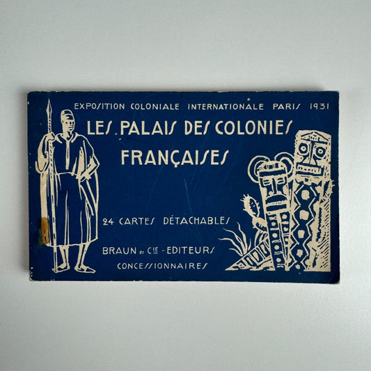 Souvenir 24 postcards. Exposition Coloniale Internationale Les Palais Françaises, Paris, 1931