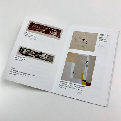 Promotional leaflet for John Wells. Works on Paper 1940s-1970 | Belgrave Gallery 2010