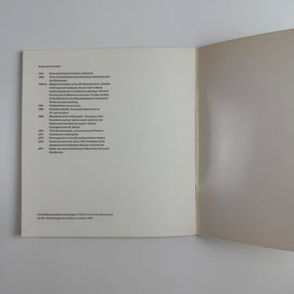 Markus Lüpertz | Waddington Galleries, 1981