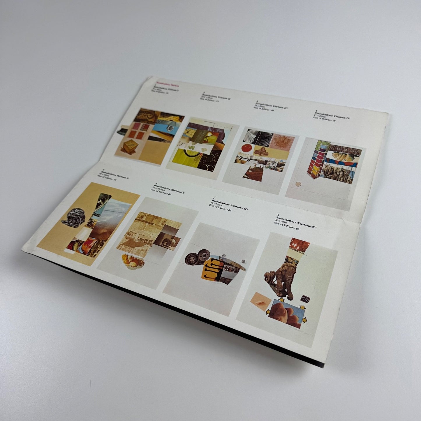 Fold-out poster/leaflet for Pages and Fuses and other prints by Robert Rauschenberg | Welsh Arts Council, 1975