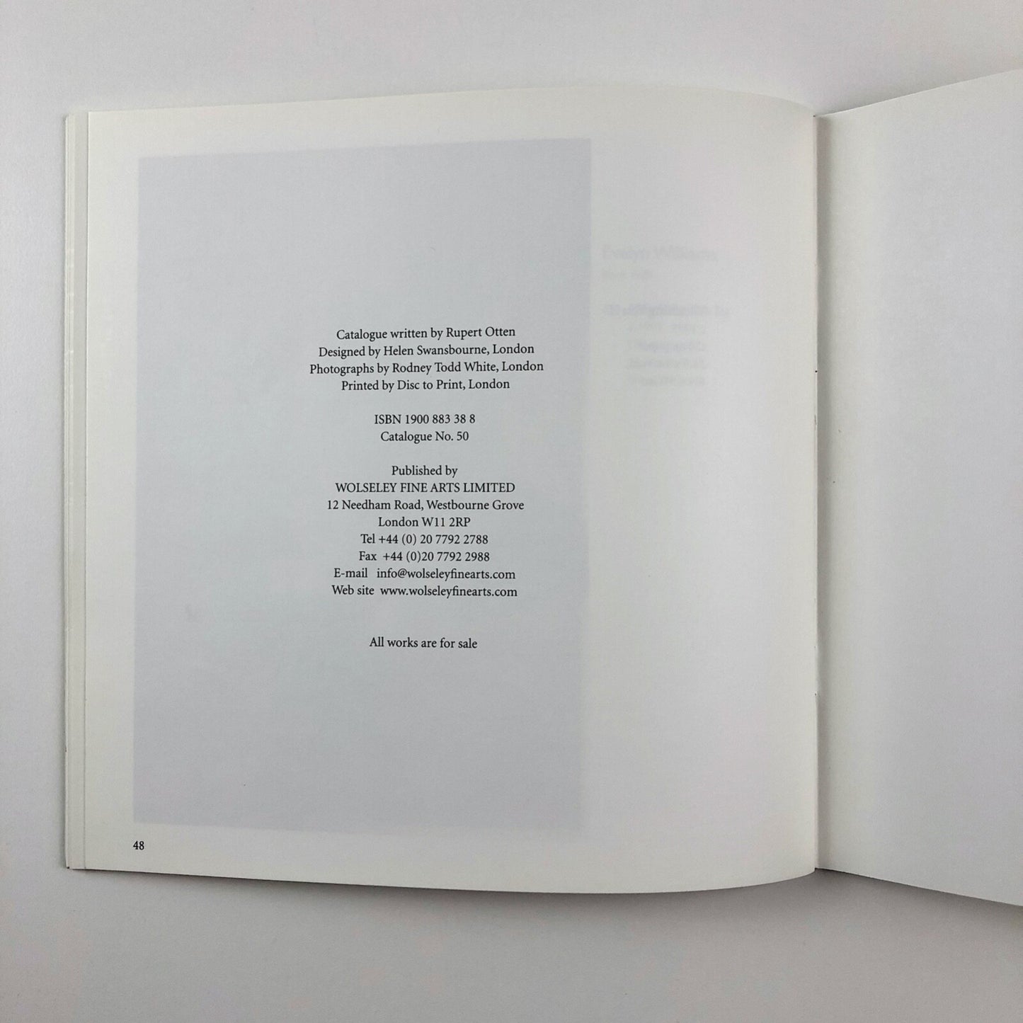 20th Century British Drawings | Wolseley Fine Arts exhibition catalogue, 2003