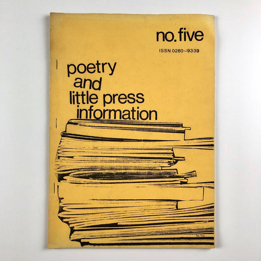Association of Little Presses journal | Poetry and Little Press Information | Issue no. 5, July 1981