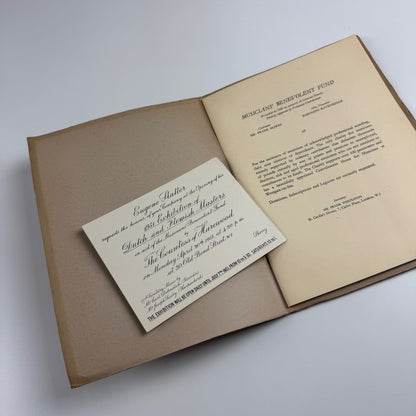 Catalogue of the 1951 exhibition of Dutch & Flemish Masters | Eugene Slatter, London, 1951 + private view invite