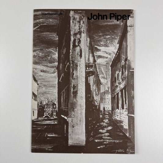 John Piper | Marlborough Fine Art September and October 1975 | Gordon House design