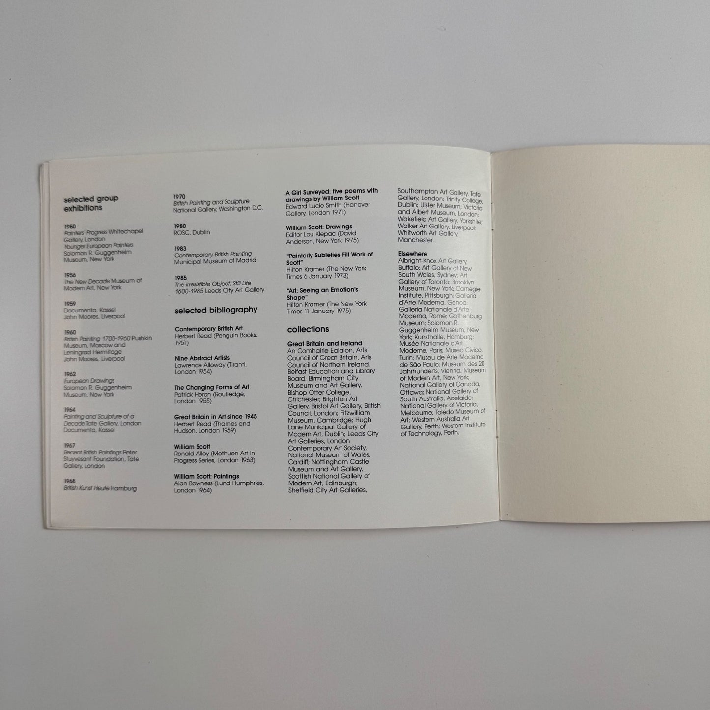 William Scott paintings 1953-1986 | Gimpel Fils, London, 1987