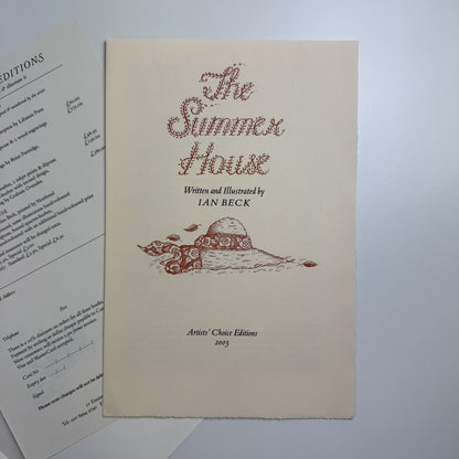 Folder with prospectus and order forms for Artists' Choice Editions. c.2003