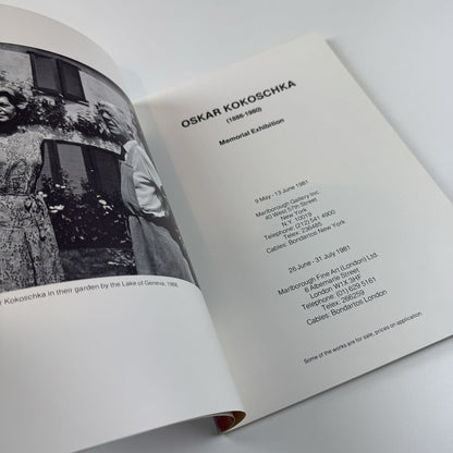 Oskar Kokoschka – Memorial Exhibition | Marlborough New York/London, 1981