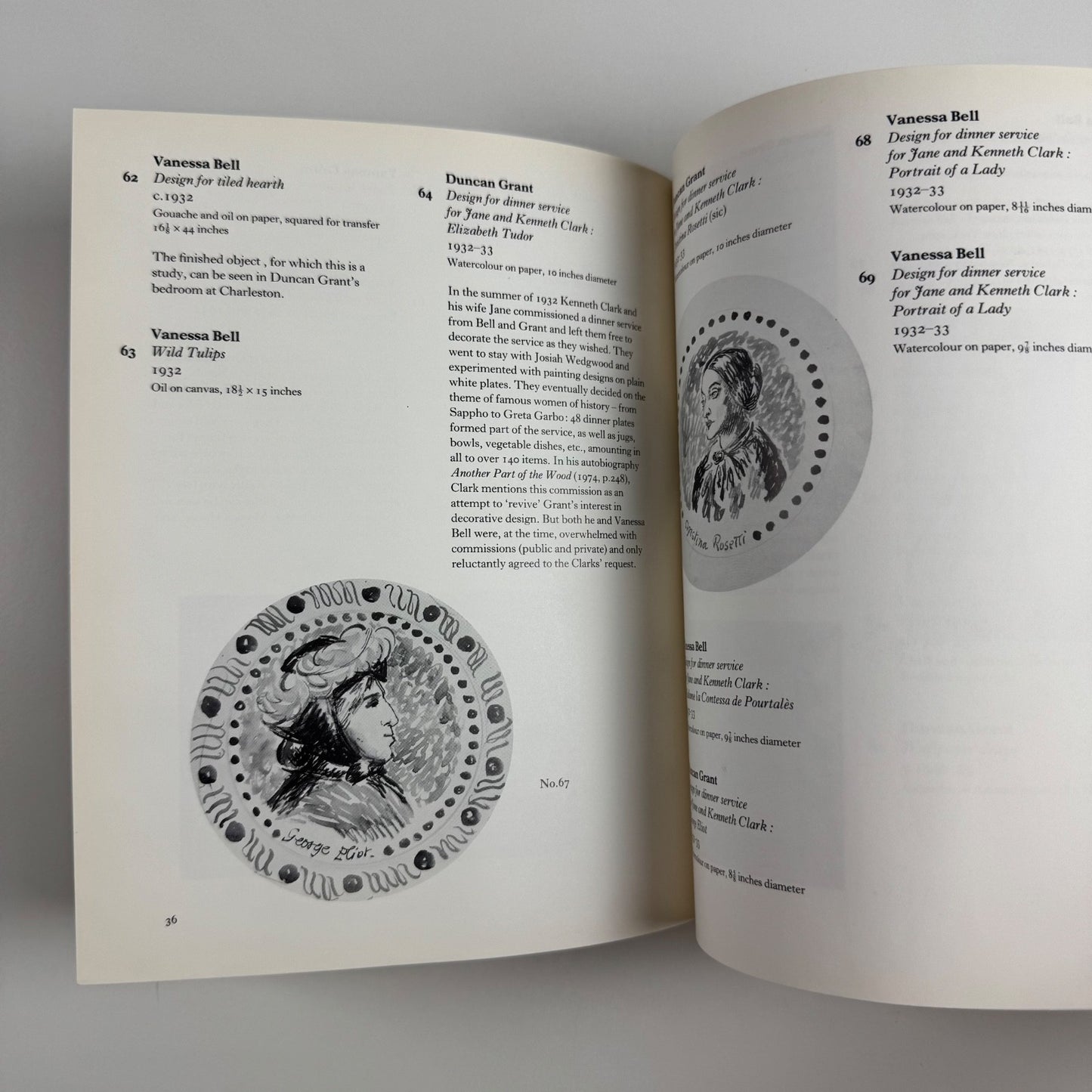 Duncan Grant & Vanessa Bell. Design and Decoration 1910-1960 Spink 1991