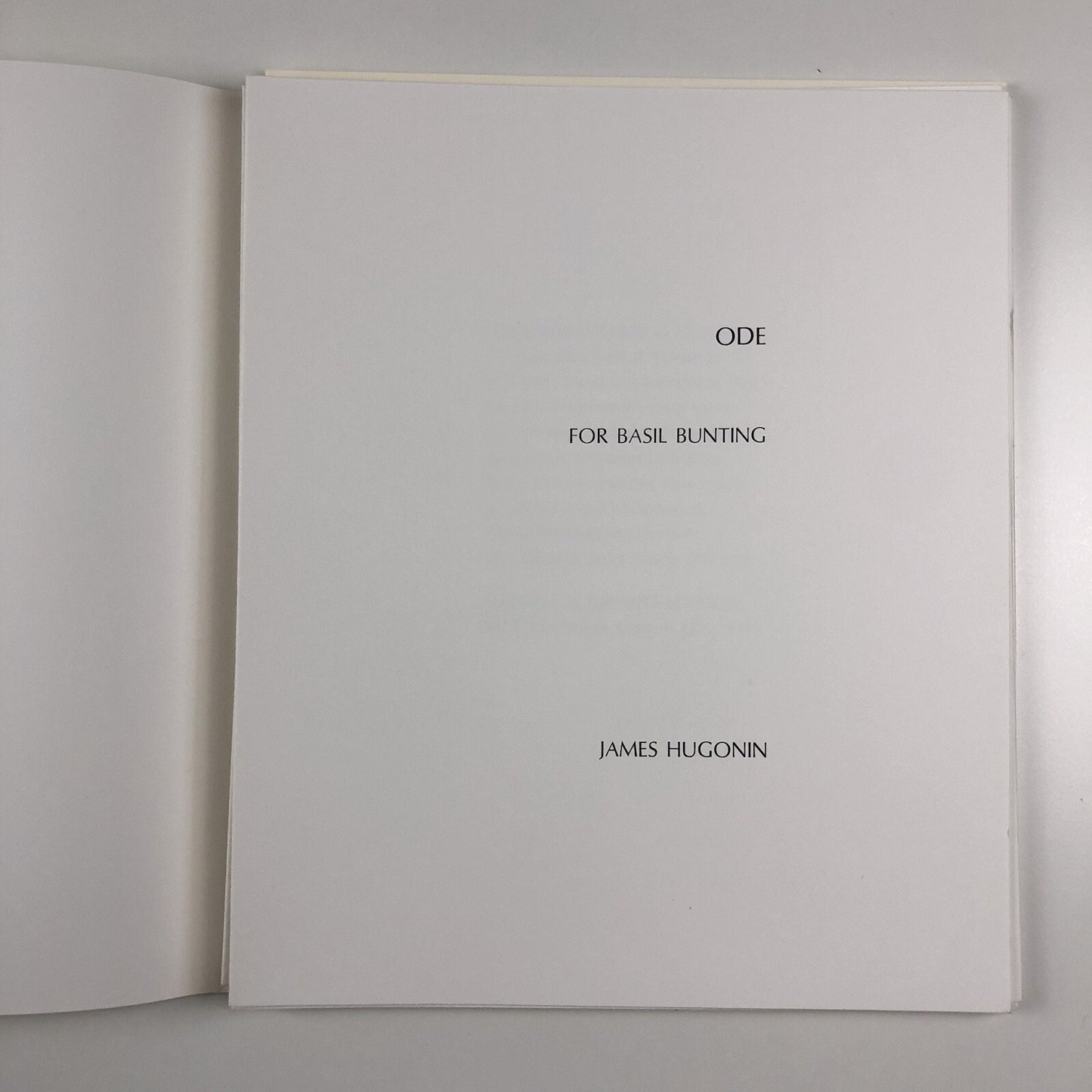 James Hugonin – Ode to Basil Bunting | Four screenprints | 1986 signed limited edition