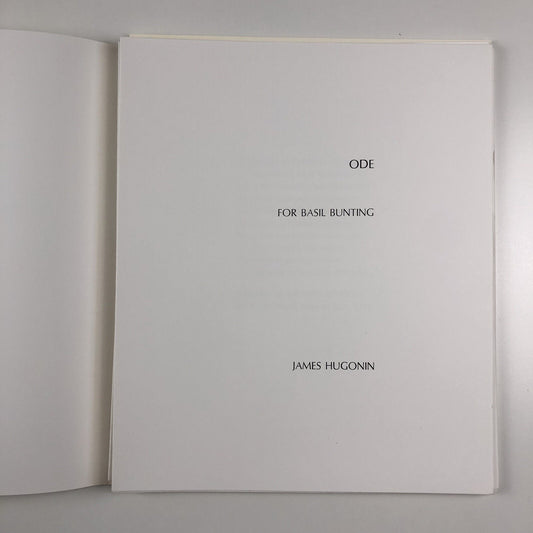 James Hugonin – Ode to Basil Bunting | Four screenprints | 1986 signed limited edition