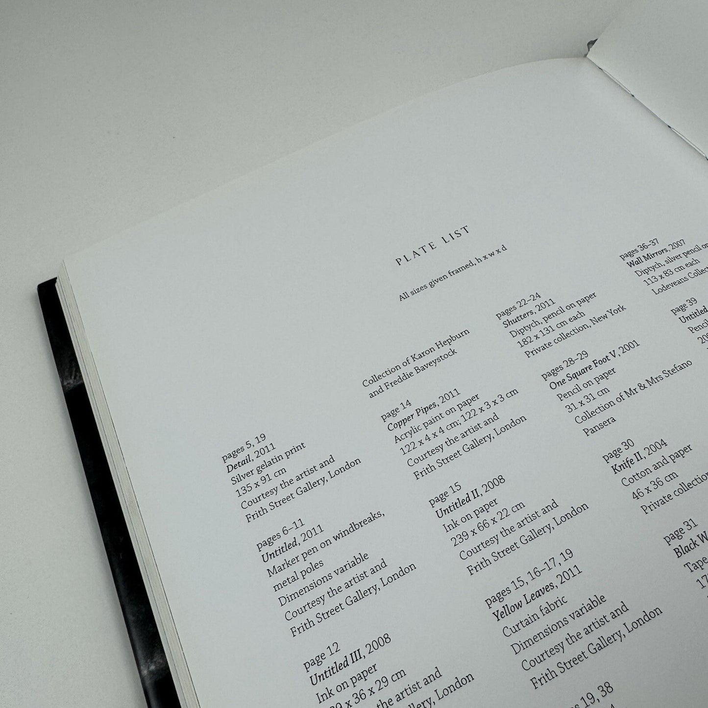Anna Barriball | MK Gallery, Milton Keynes 2011/12 exhibition catalogue