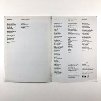 Bridget Riley: Paintings from the 1960s and 70s | Serpentine Gallery exhibition booklet, 1999