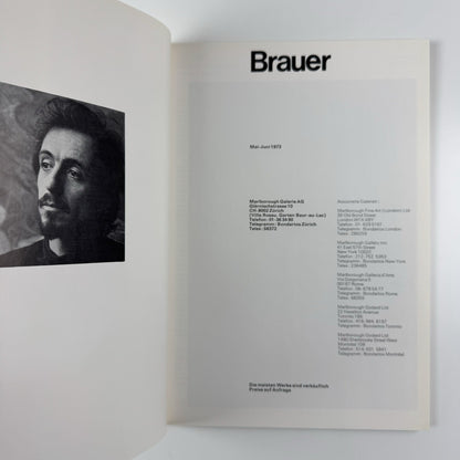 Erich Brauer | Marlborough Galerie Zurich exhibition catalogue, 1973