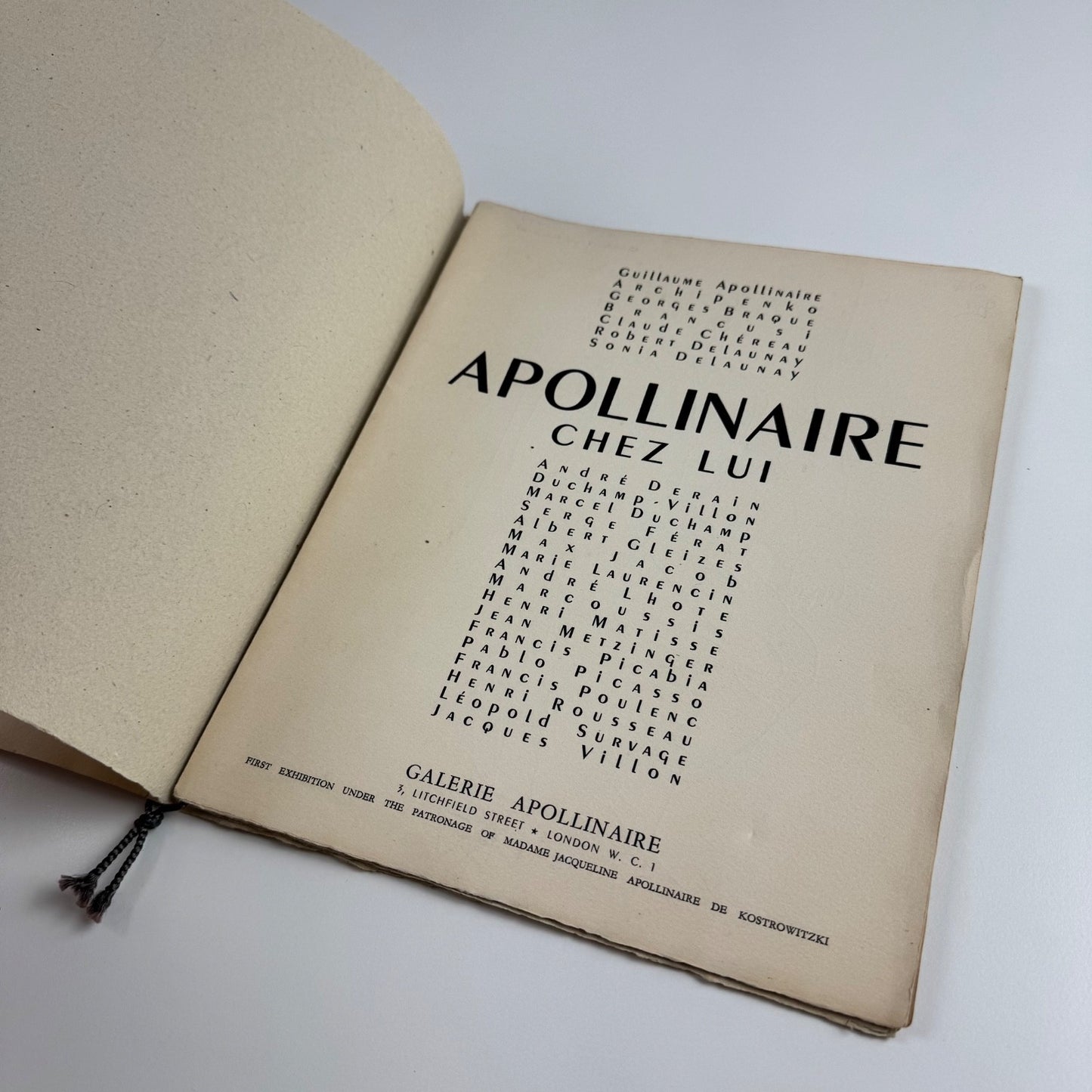 Il Pleut Apollinaire Chez Lui Guillaume Apollinaire. Galerie Apollinaire, 1947