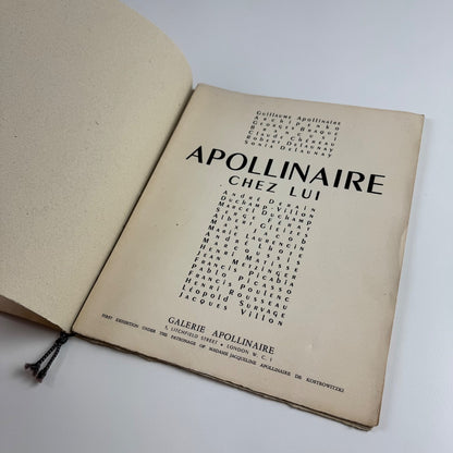 Il Pleut Apollinaire Chez Lui Guillaume Apollinaire. Galerie Apollinaire, 1947