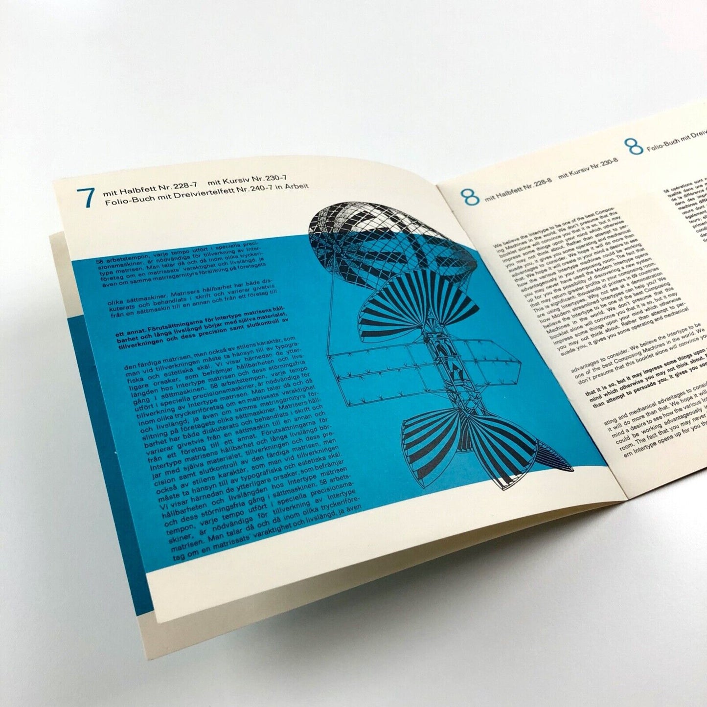 Immer vor dem Wind - mit Folio | Type specimen booklet | Harris-Intertype, undated