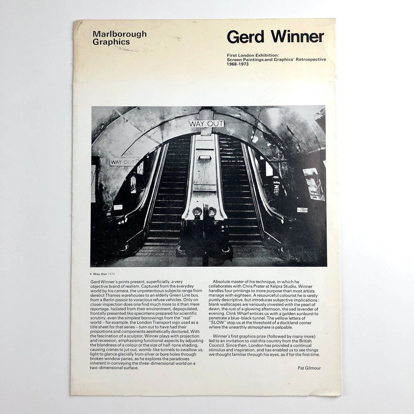 Gerd Winner: Screen Paintings and Graphics | Marlborough Graphics catalogue 1973