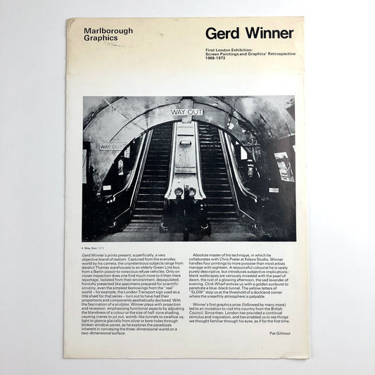 Gerd Winner: Screen Paintings and Graphics | Marlborough Graphics catalogue 1973