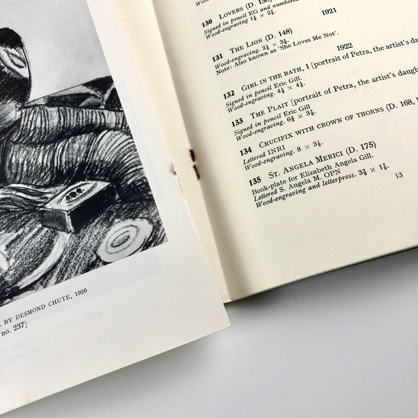The Eric Gill Memorial Collection – A Catalogue edited by Noel H. Osborne, 1967 | The Chichester Papers no 51