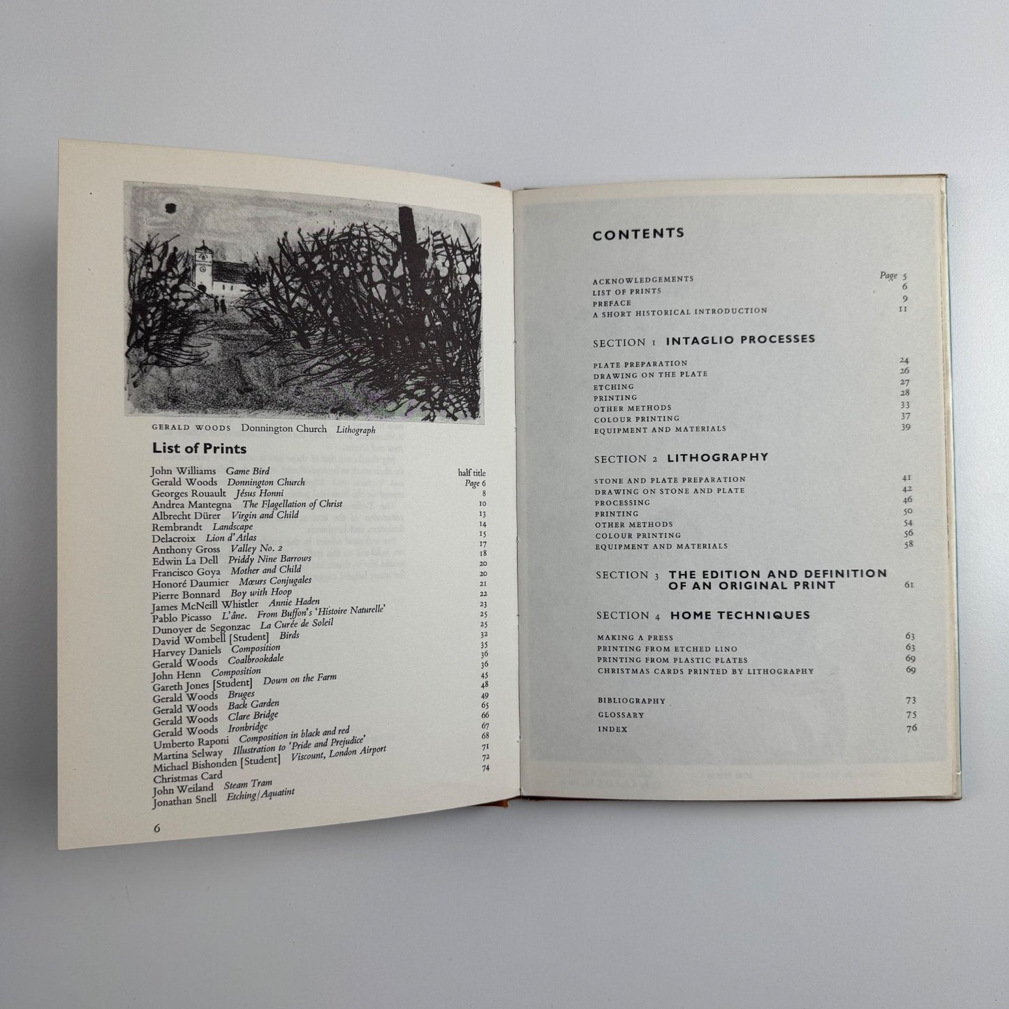 The Craft of Etching and Lithography by Gerald Woods | Blandford Press, 1965