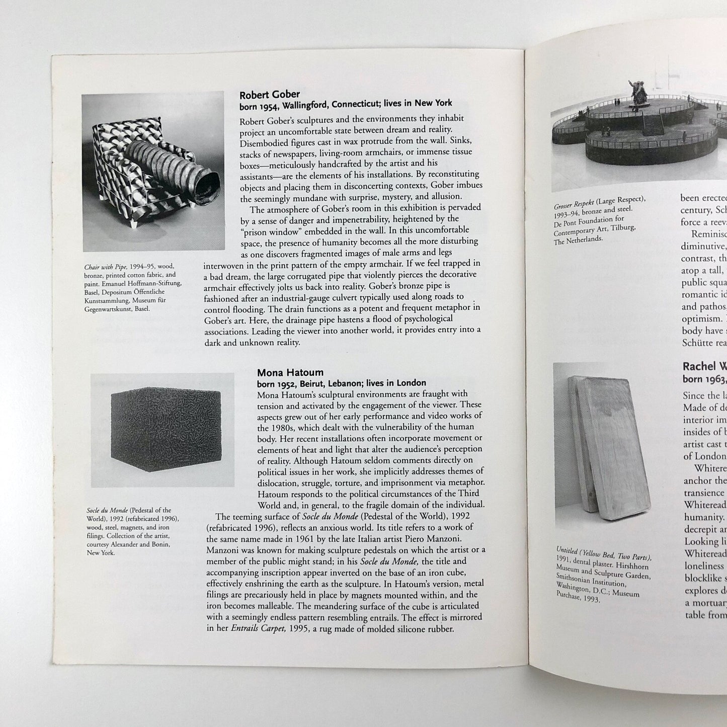 Distemper – Dissonant Themes in the Art of the 1990s | Smithsonian Institute catalogue leaflet, 1996