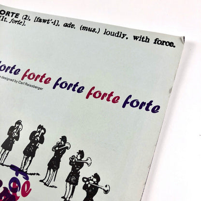 Forte: a new Monotype Script Face Designed by Carl Reissberger | Type specimen