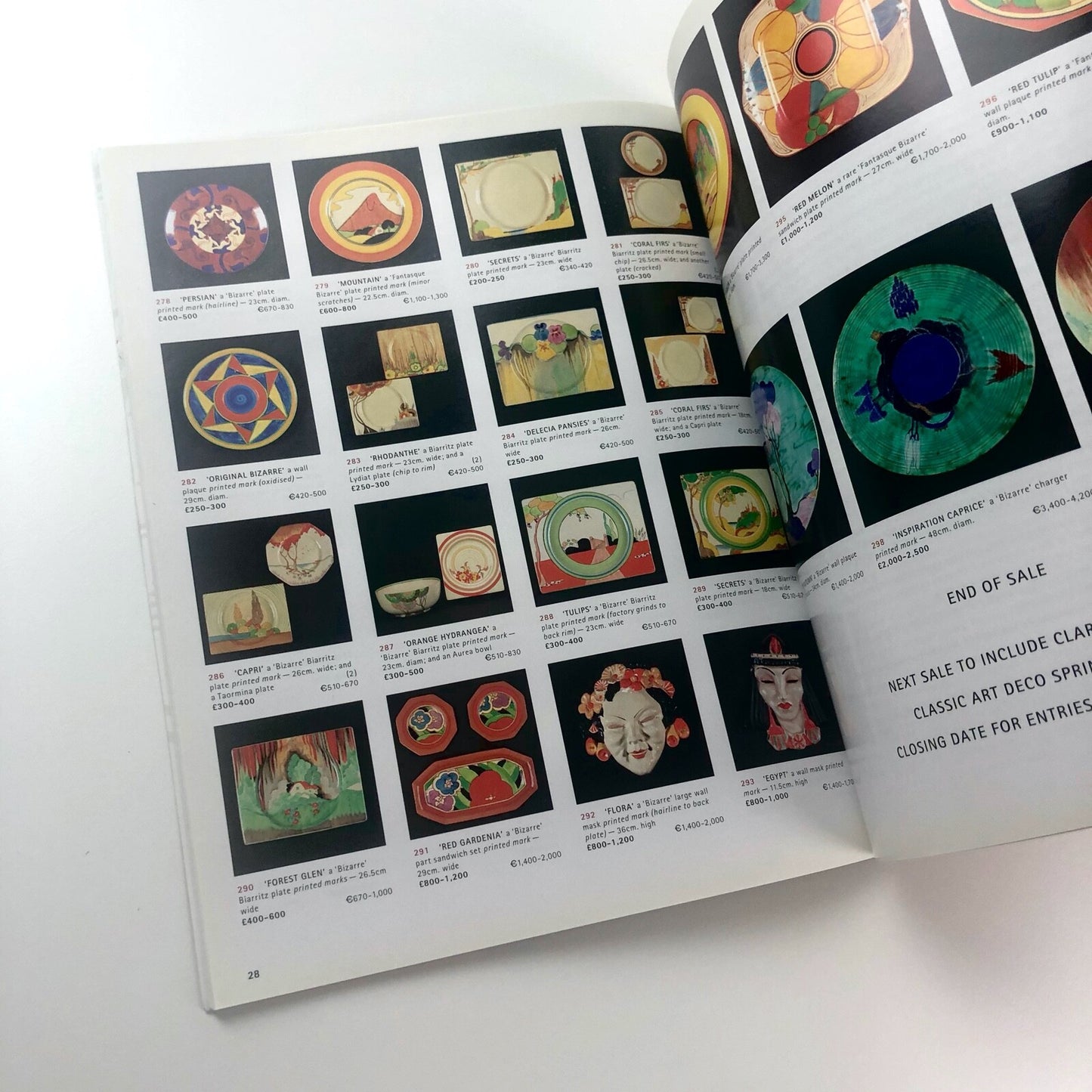 Clarice Cliff sale catalogue | Christies, South Kensington, 3 November 2000