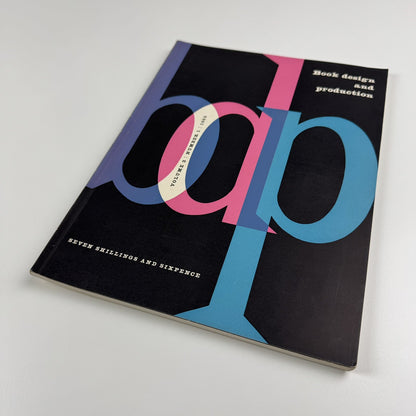 Book Design and Production – Vol 3 No 1 1960 | Printing News Ltd | Editor James Moran
