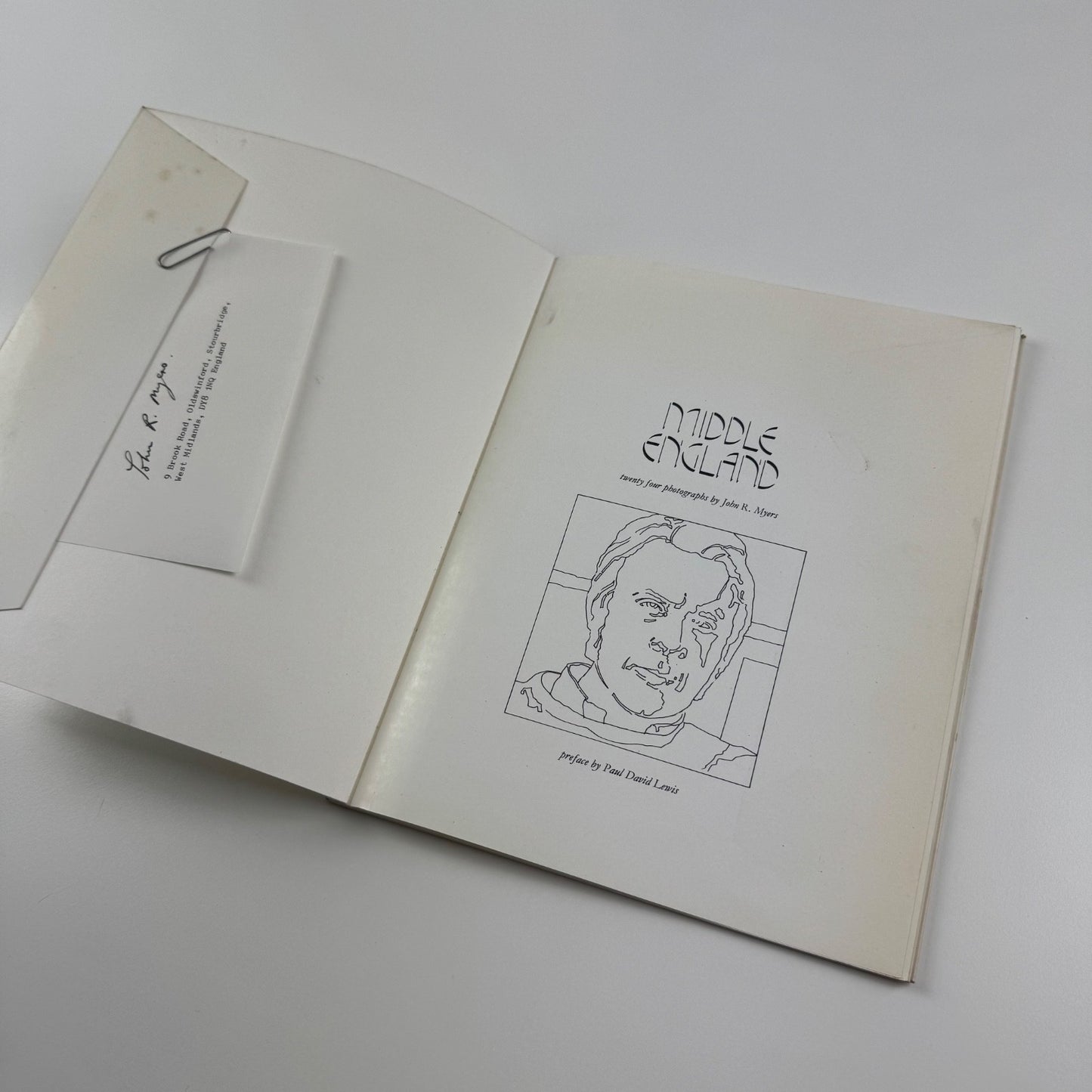 Middle England twenty four photographs by John R. Myers c1974