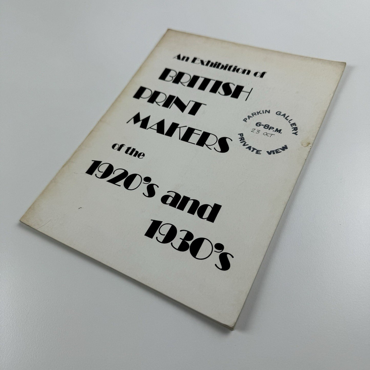 British Print Makers of the 1920’s and 1930’s | Michael Parkin Fine Art catalogue, 1974