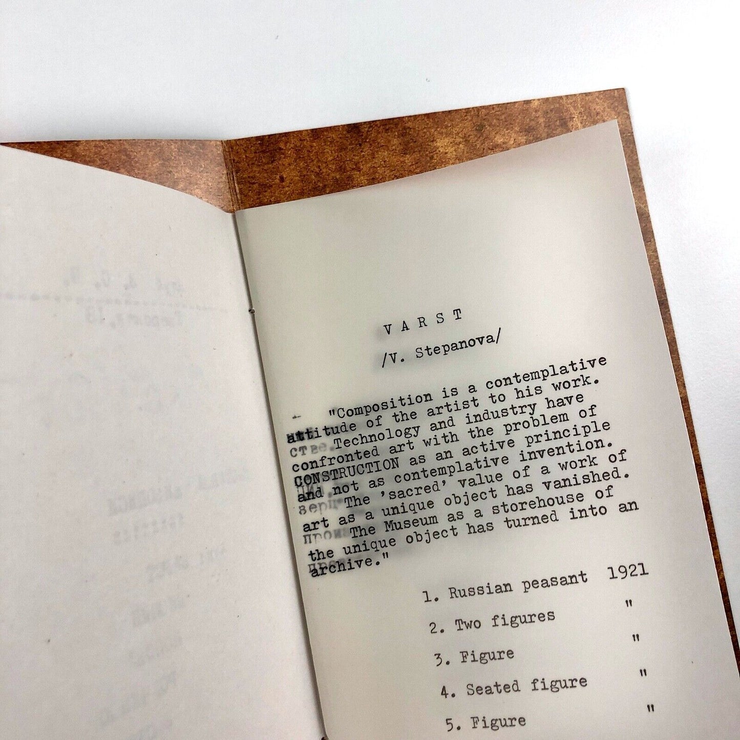 Russian Avant-Garde exhibition Moscow, 1921 | Facsimile catalogue 5 x 5 = 25