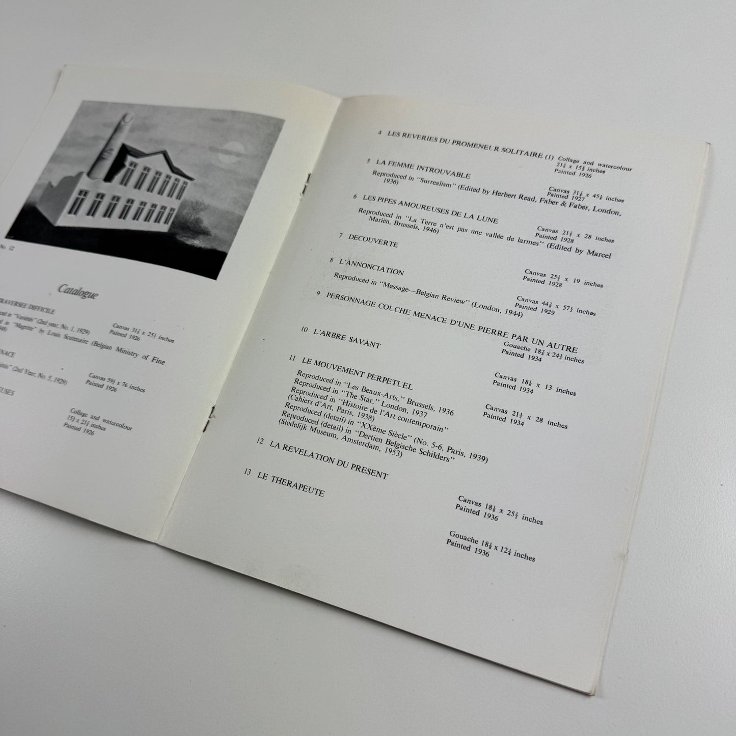 René Magritte | The Lefevre Gallery November 1953 catalogue and press release
