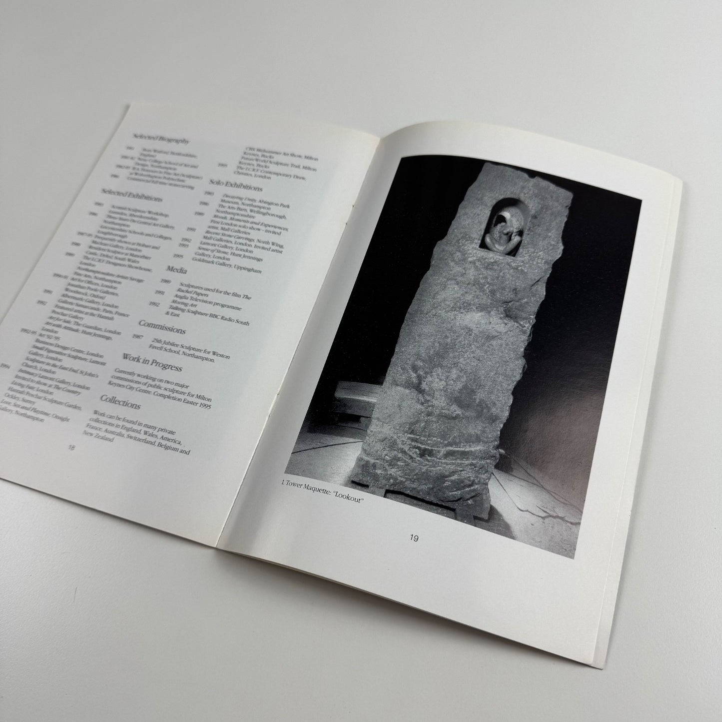 Nicolas Moreton. Stonecarving by Peter Webb | Goldmark Gallery, 1995