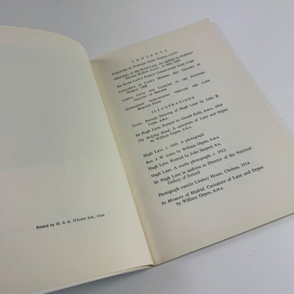 Tribute to Sir Hugh Lane | Cork University Press, 1961