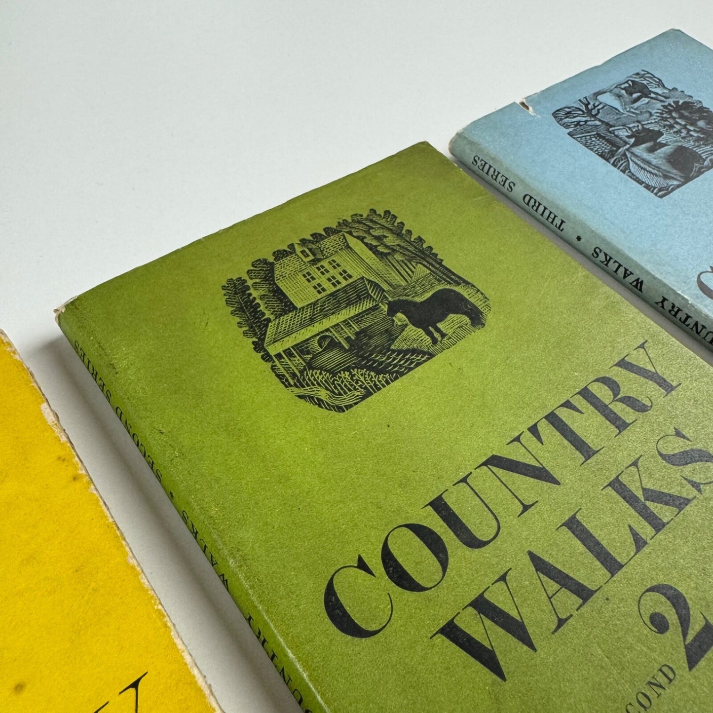 Country Walks London Transport (3 vols) by Charles White. Eric Ravilious woodcuts Vol 1 (1936); Vol 2 (second and revised edition 1938, first published 1936); Vol 3 (second and revised edition 1939, first published 1937)