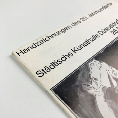 Handzeichnungen des 20. Jahrhunderts | Städtische Kunsthalle Düsseldorf folded exhibition card, 1968