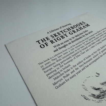 Prospectus for The Sketchbooks of Rigby Graham essay by Dr Malcolm Yorke Artists' Choice Editions, Oxford, 2004