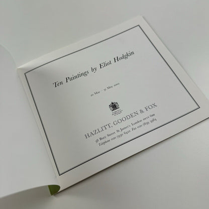 Ten Paintings by Eliot Hodgkin | Hazlitt, Gooden & Fox 2002