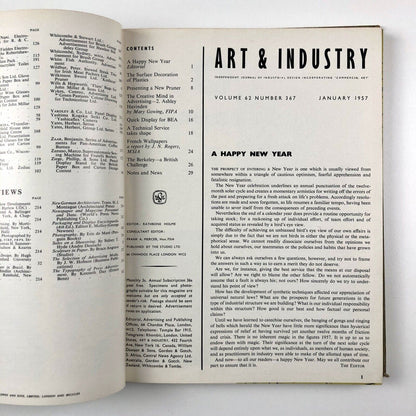Art & Industry Volume 62, January to June 1957 | The Studio Limited, London