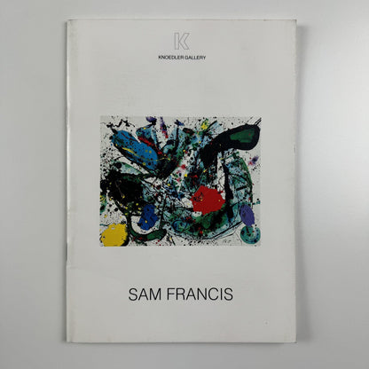 Sam Francis. Paintings | Knoedler Gallery London | Nov-Dec 1989 catalogue