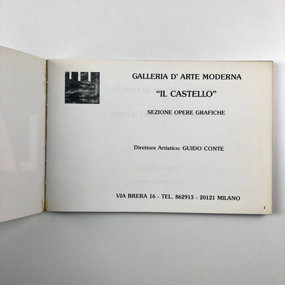 Walter Lazzaro's World – original silkscreens | Il Castello Milan, 1988