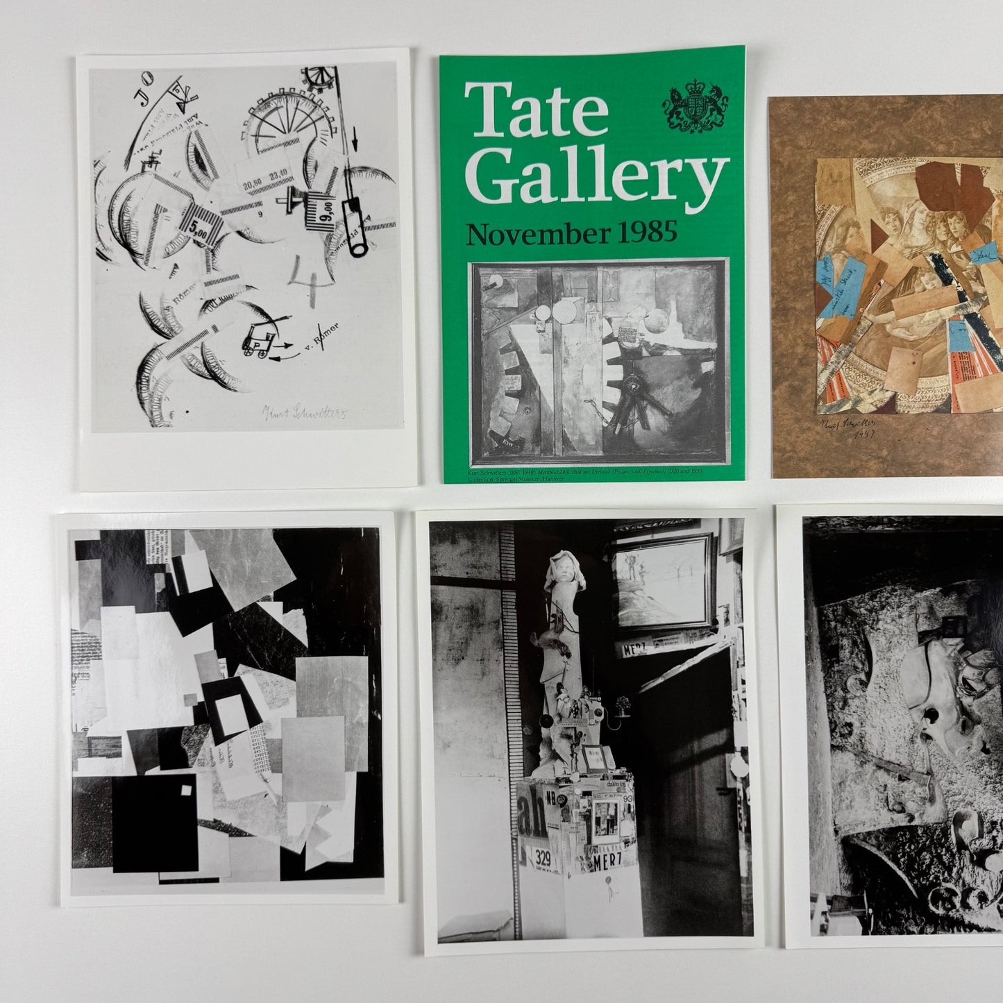 Ephemera relating to Kurt Schwitters Tate Gallery exhibition 1985/6