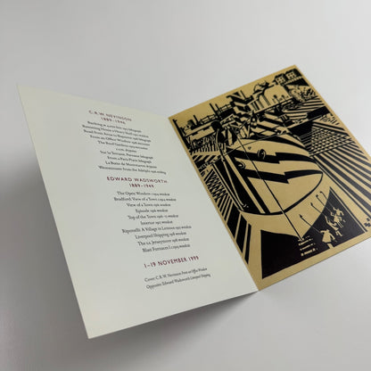 Leaflet for Twenty prints by Wadsworth & Nevinson | The Fine Art Society, undated