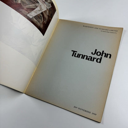 John Tunnard | McRoberts and Tunnard Limited, 26 November 1959