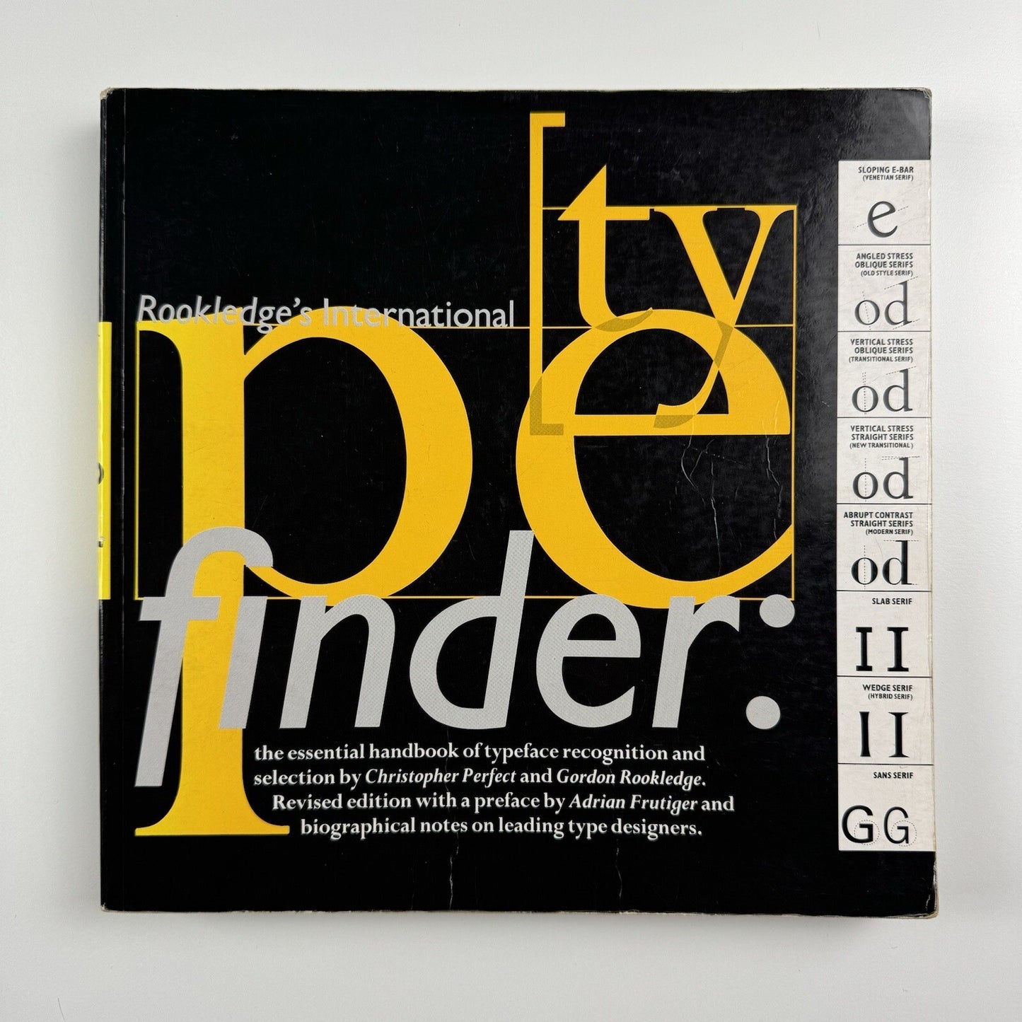 Rookledge’s International Typefinder | Christopher Perfect, revised by Phil Baines, 1990