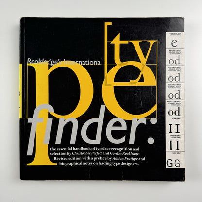 Rookledge’s International Typefinder | Christopher Perfect, revised by Phil Baines, 1990
