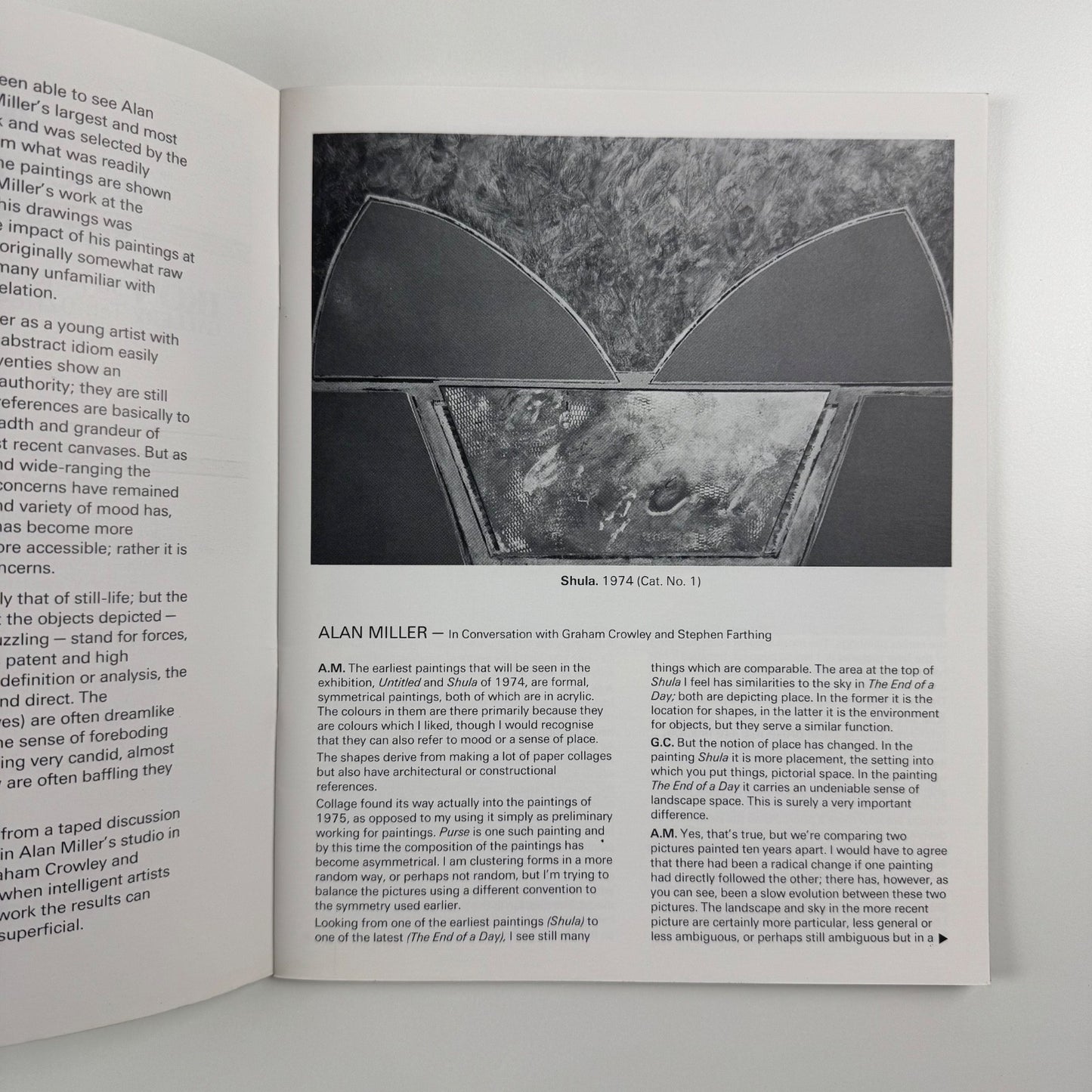 Alan Miller. Selected Paintings 1974-1984 | Ikon Gallery Birmingham 1984