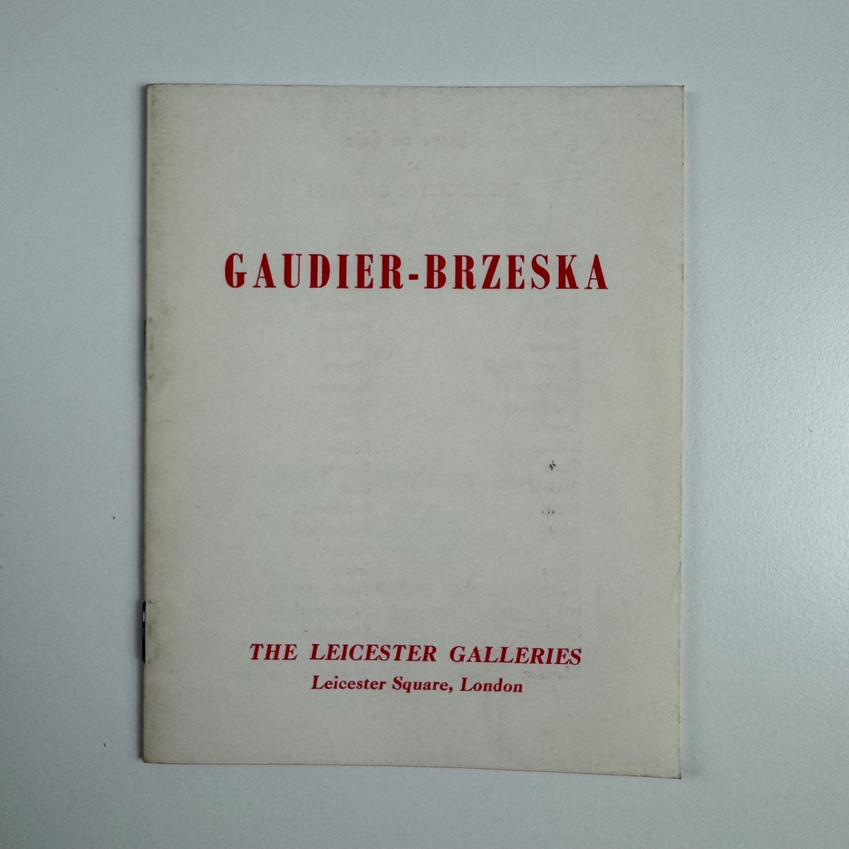Drawings and Pastels by Henri Gaudier-Brzeska | Leicester Galleries, October 1962