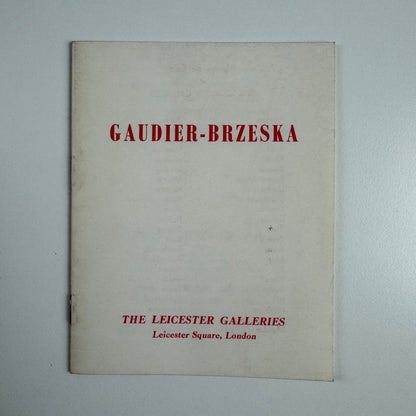Drawings and Pastels by Henri Gaudier-Brzeska | Leicester Galleries, October 1962
