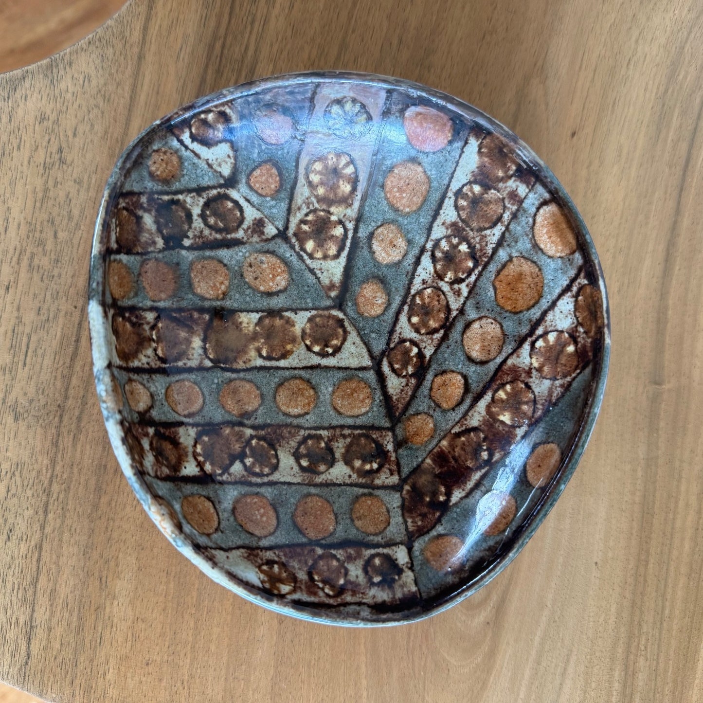 Jean-Claude Malarmey for Vallauris | Small dish | French c.1950s, inscribed signature